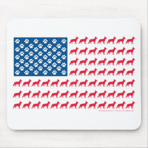 Patriotisch für Schäfer-Flag Mousepad