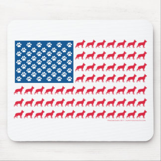 Patriotisch für Schäfer-Flag Mousepad