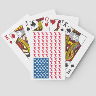 Patriotisch für Schäfer-Flag Spielkarten
