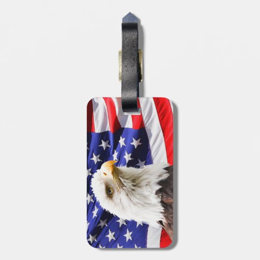 Patriotisch Gepäckanhänger (Rückseite vertikal)