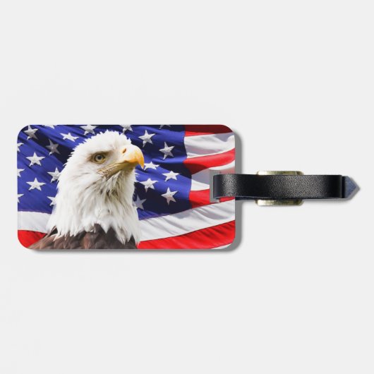 Patriotisch Gepäckanhänger (Rückseite horizontal)