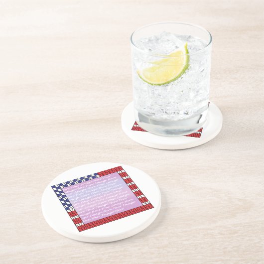 Patriotisch Getränkeuntersetzer (Seite)