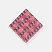 Patriotisch, Gott segne Amerika, 4. Juli Artikel Serviette (Ecke)