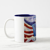 Patriotisch in Gott vertrauen wir Tasse 15oz (Links)
