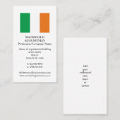 Patriotisch | IRLAND FLAG | Foto Business Card Visitenkarte (Vorne/Hinten)