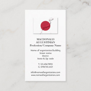 Patriotisch JAPAN FLAG Foto Business Card Visitenkarte