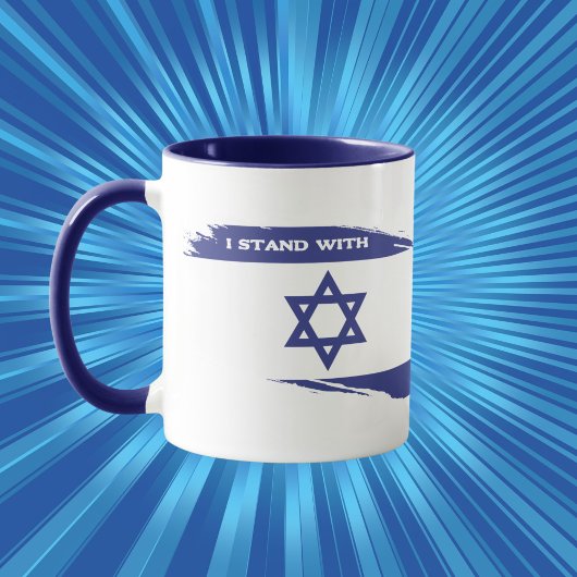 Patriotisch jüdisch stehe ich mit Israel Tasse