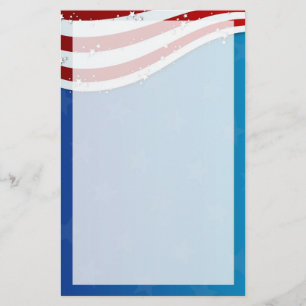 patriotisch Juli 4. stationär Briefpapier