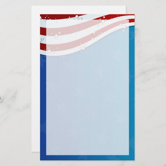 patriotisch Juli 4. stationär Briefpapier (Vorne/Hinten)