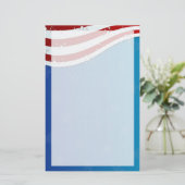patriotisch Juli 4. stationär Briefpapier (Stehend Vorderseite)