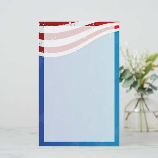patriotisch Juli 4. stationär Briefpapier (Stehend Vorderseite)