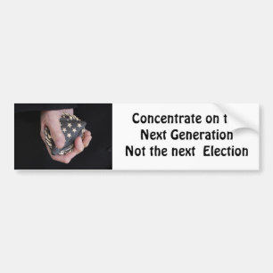 Patriotisch/Konzentration auf die nächste Generati Autoaufkleber