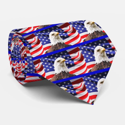 Patriotisch Krawatte (Gerollt)