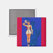 Patriotisch Magnet (Vorderseite/Rückseite)