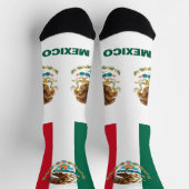 Patriotisch mexikanische Flagge, Nachhaltiger Mexi Socken (Oben)