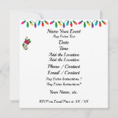 Patriotisch / Monster Truck Weihnachten Einladung (Rückseite)