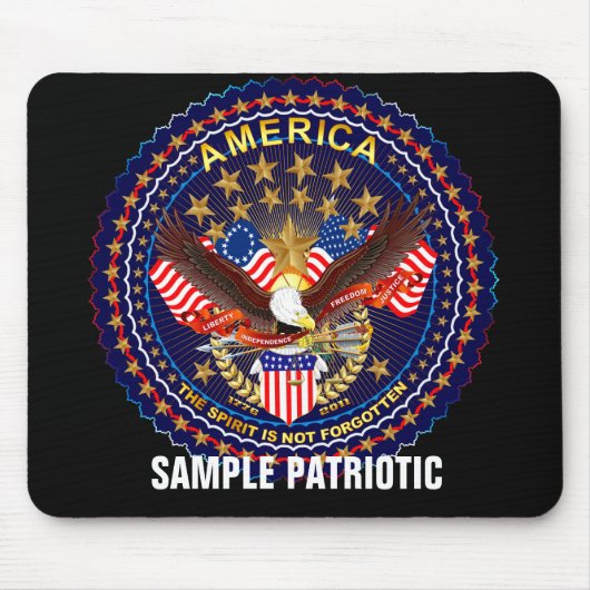  Patriotisch  Mousepad (Vorne)