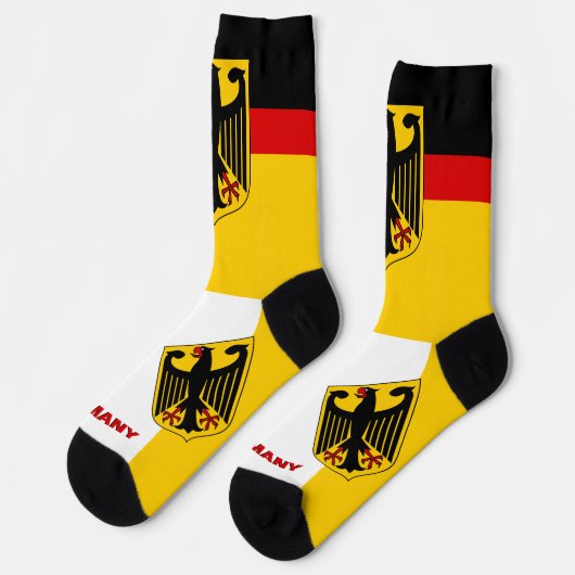 Patriotisch, Nachhaltig Deutschland Premium Socken (Linkes Detail)