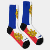 Patriotisch, Nachhaltig Frankreich Premium Socken (Rechts)