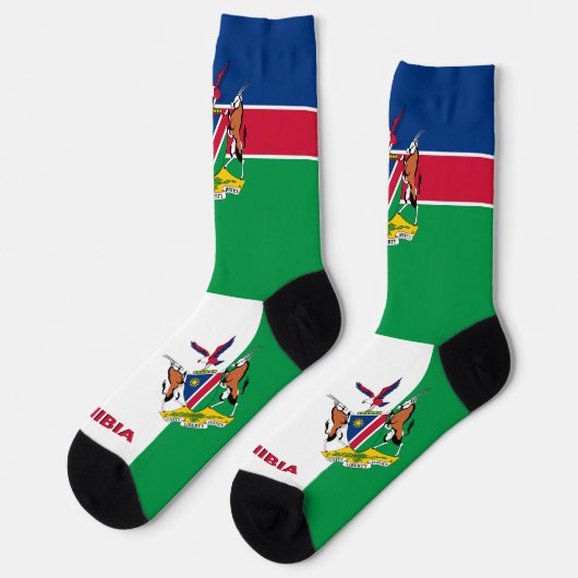 Patriotisch, Nachhaltig, Namibia Socken (Linkes Detail)