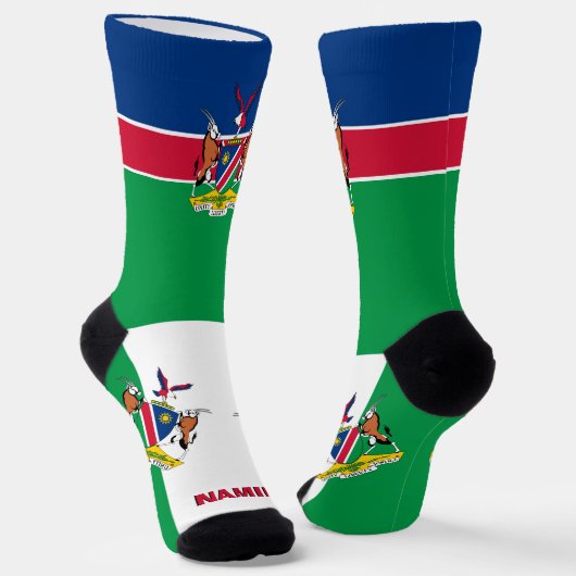 Patriotisch, Nachhaltig, Namibia Socken (Gewinkelt)