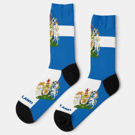 Patriotisch, Nachhaltig, Schottland Socken (Linkes Detail)