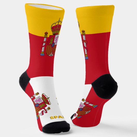 Patriotisch, Nachhaltig Spanien Premium Socken (Gewinkelt)
