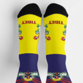 Patriotisch, Nachhaltig Tibet Premium Socken (Oben)