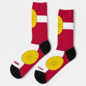 Patriotisch, Nachhaltiges Japan Socken (Linkes Detail)