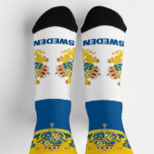 Patriotisch, Nachhaltiges Schweden Premium Socken (Oben)