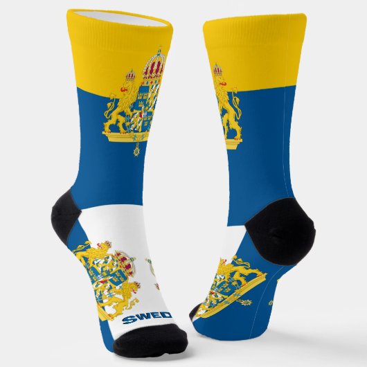 Patriotisch, Nachhaltiges Schweden Premium Socken (Gewinkelt)