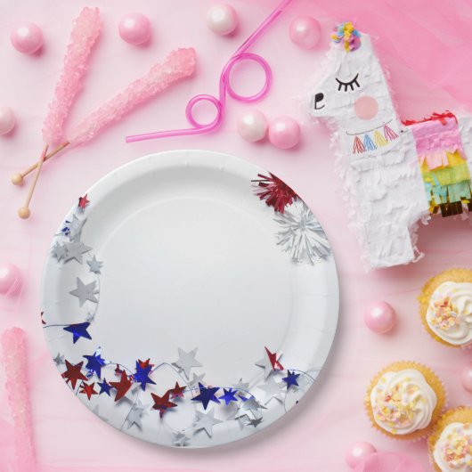 Patriotisch Pappteller (Party)