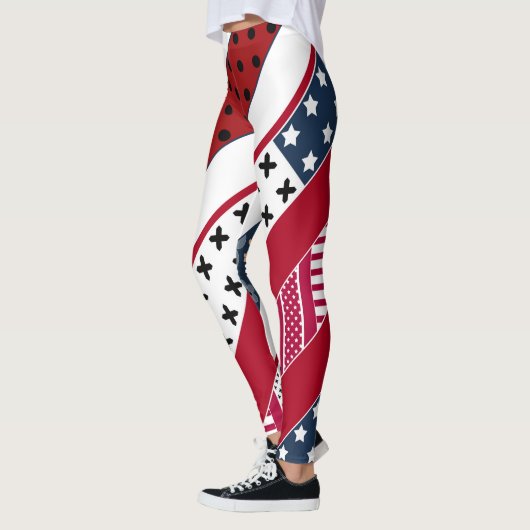Patriotisch, Patchwork Leggings (Links)