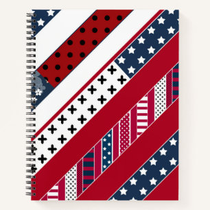 Patriotisch, Patchwork Notizblock
