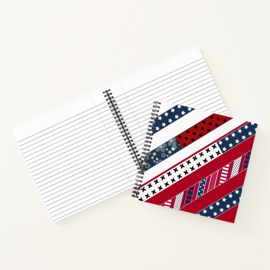 Patriotisch, Patchwork Notizblock (Innenseite)