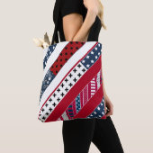 Patriotisch, Patchwork Tasche (Von Nahem)