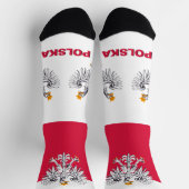 Patriotisch polnische Flagge, Nachhaltiges Polen P Socken (Oben)