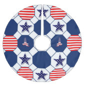 Patriotisch Polyester Weihnachtsbaumdecke (Vorderseite)