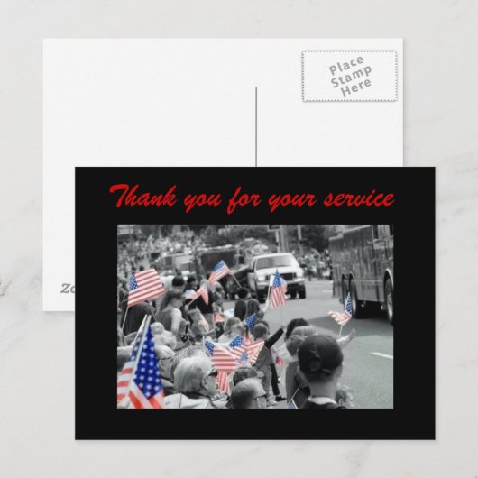 Patriotisch Postkarte (Vorne/Hinten)