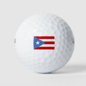 Patriotisch, puerto-amerikanische Flagge Golfball (Vorderseite)