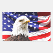 Patriotisch Rechteckiger Aufkleber (Vorderseite)