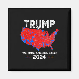 Patriotisch rot und blau Karte, Donald Trump, wir  Magnet