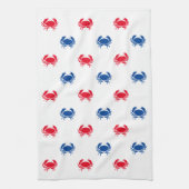 Patriotisch Rot, Weiß und Blau Geschirrtuch (Vertikal)