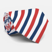 Patriotisch Rot Weiß und Blau Streifen Krawatte (Gerollt)