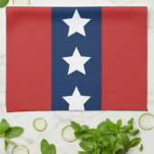 Patriotisch Rot Weiß und Blau US Flagge Küchentuch (Gefaltet)