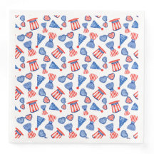 PATRIOTISCH ROT WEISSE BLAUE HATS KRAWATTE UNGLASS