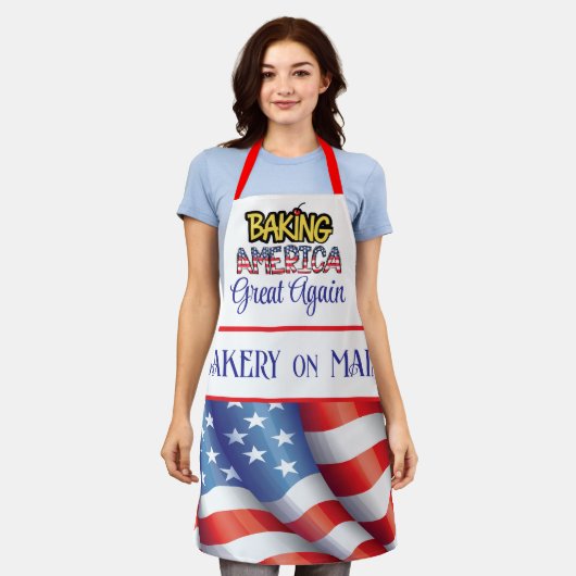 Patriotisch Schürze (Getragen)