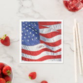 Patriotisch schwingen amerikanischer Flagge Serviette (Beispiel)