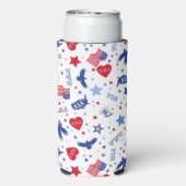 Patriotisch Selters Dosenkühler (Seltzer Rückseite)