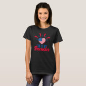 Patriotisch Sie ist mein Feuerwerk 4. Juli Ameri T-Shirt (Vorne ganz)
